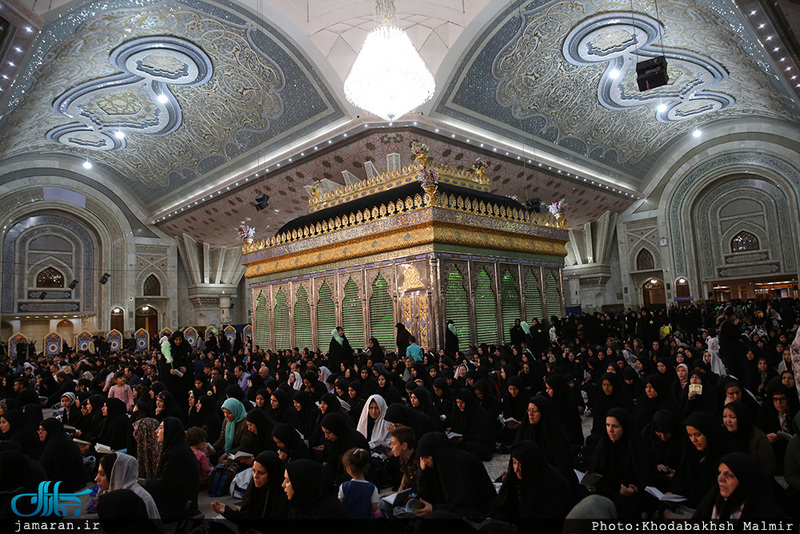 مراسم احیاء شب بیست و یکم ماه مبارک رمضان درحرم مطهر امام خمینی (س) 