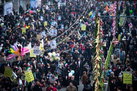 حضور حماسی شهروندان تهرانی در راهپیمایی 22 بهمن