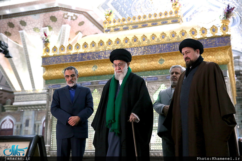 حضور رهبر معظم انقلاب در مرقد مطهر امام راحل و گلزار شهدای بهشت زهرا(س)