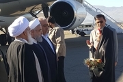 رئیس جمهور روحانی وارد کرمانشاه شد