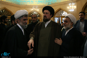 مراسم ترحیم مادر حجت الاسلام محمد علی جماعتی در مسجد جامع جماران