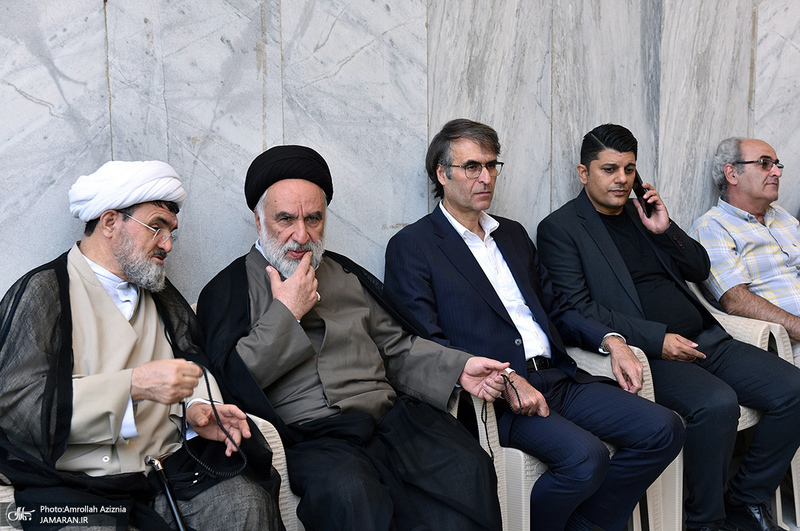 مراسم خاکسپاری پیکر مرحوم محمدعلی جماعتی (ره) در حرم امام خمینی (س)