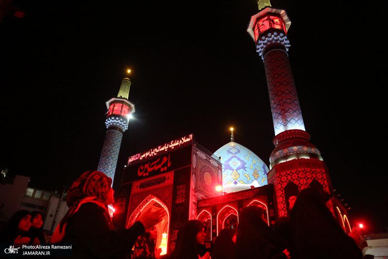 مزاسم شب تاسوعای حسینی (ع) در امام زاده صالح (ع)