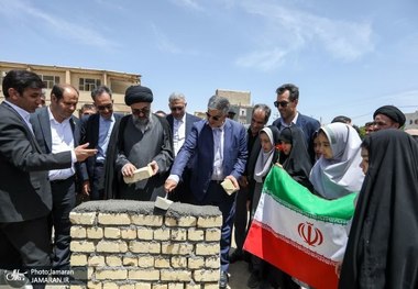 آغاز عملیات اجرایی مدرسه ۹ کلاسه امام خمینی(س) خمین + تصاویر