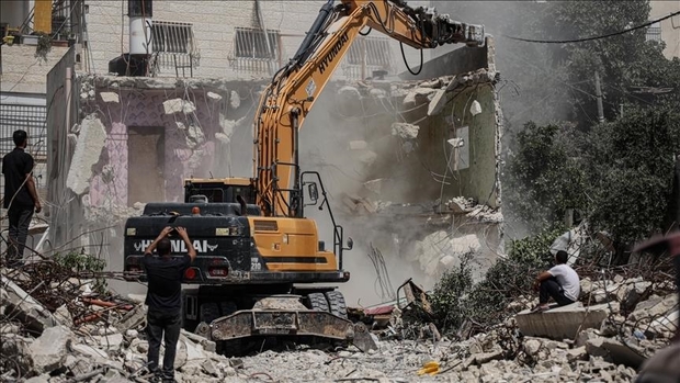  اسرائیل یک مدرسه فلسطینی را تخریب کرد