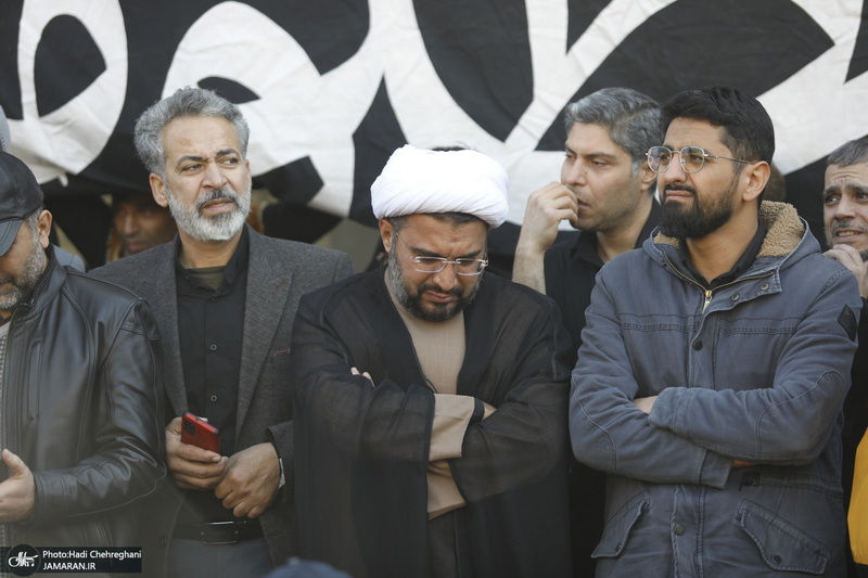 دسته عزاداری روز شهادت حضرت زهرا (س) با حضور آیت الله العظمی وحید خراسانی