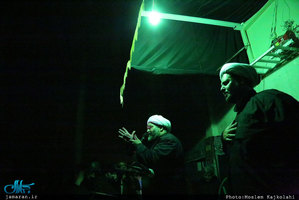 مراسم عزاداری شب تاسوعای حسینی در محضر استاد امجد 