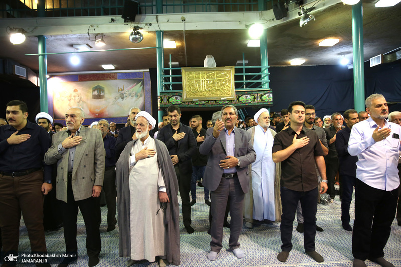 مراسم چهلمین روز در گذشت  آیت الله صانعی در حسینیه جماران  2