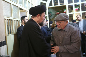 مراسم سالگرد رحلت آیت‌الله سید محمد موسوی بجنوردی در حسینیه جماران  -1