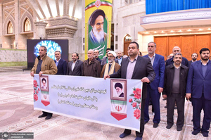 تجدید میثاق دبیر  و اعضای دبیرخانه شورای عالی انقلاب فرهنگی  با آرمان های امام خمینی