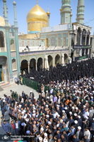 تشییع مرحوم آیت الله عباسعلی سلیمانی (ره) در حرم مظهر حضرت معصومه (س)