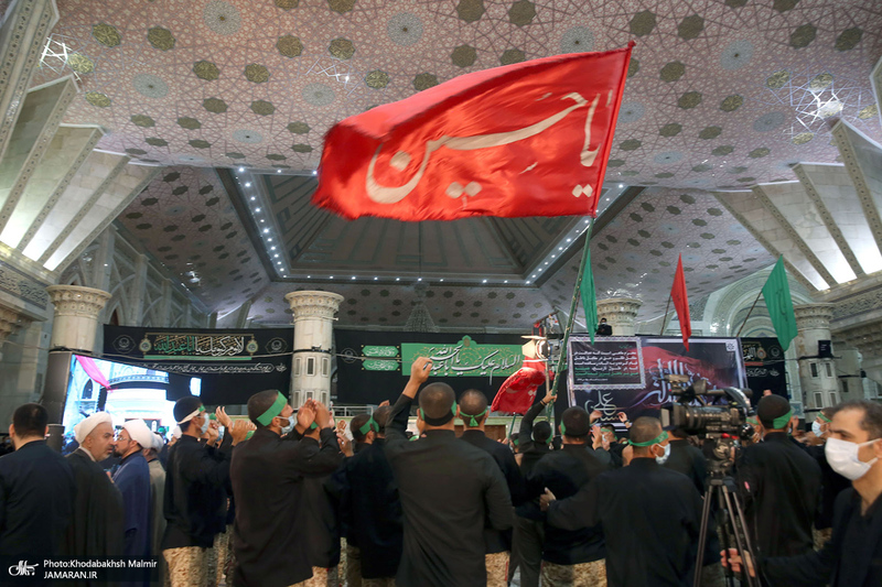 مراسم عزاداری شب عاشورای حسینی (ع) در حرم امام خمینی (س)