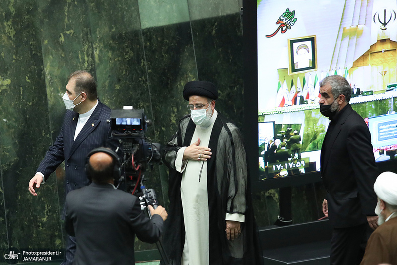 مراسم تحلیف حجت الاسلام و المسلمین رئیسی در مجلس شورای اسلامی