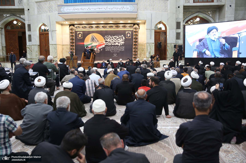 مراسم سوگواری شب اربعین حسینی(ع) در حرم امام خمینی(س)