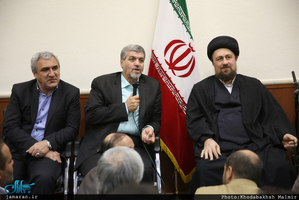 دیدار دبیر کل و اعضای حزب مردم سالاری با سید حسن خمینی 