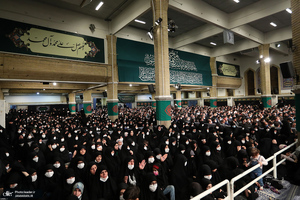 آخرین شب مراسم عزاداری حضرت فاطمه‌زهرا (س) در حسینیه امام خمینی