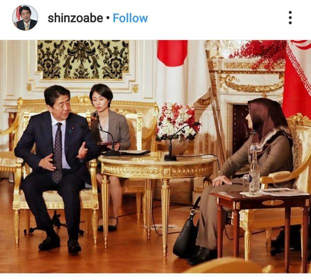 پست اینستاگرام نخست وزیر ژاپن از ملاقات با لعیا جنیدی + عکس