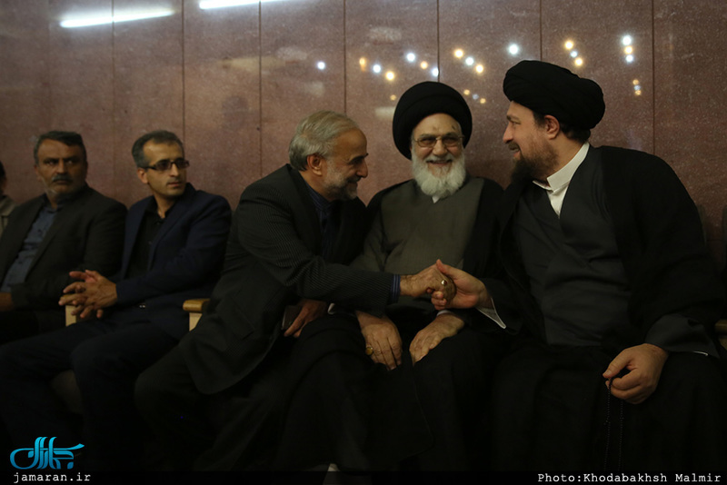 حضور سید حسن خمینی در مراسم ختم حجت الاسلام و المسلمین حمیدزاده 