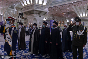 تجدیدمیثاق رئیس قوه قضائیه و مسئولان عالی قضایی با آرمان‌های حضرت امام خمینی(س)