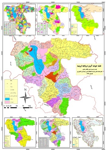 نقشه حوضه آبریز دریاچه ارومیه رسم شد