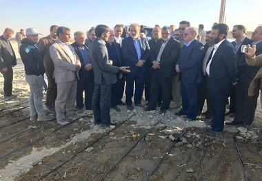 وزیر جهاد کشاورزی از طرح 46 هزار هکتاری سیستان بازدید کرد