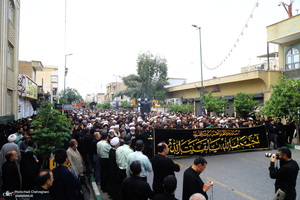 دسته عزای شهادت امام صادق(ع) با حضور آیت الله العظمی وحید خراسانی