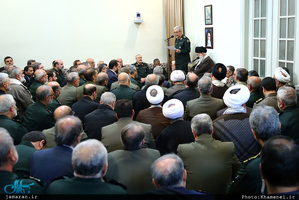 دیدار نوروزی فرماندهان ارشد نیروهای مسلح با فرمانده کل قوا