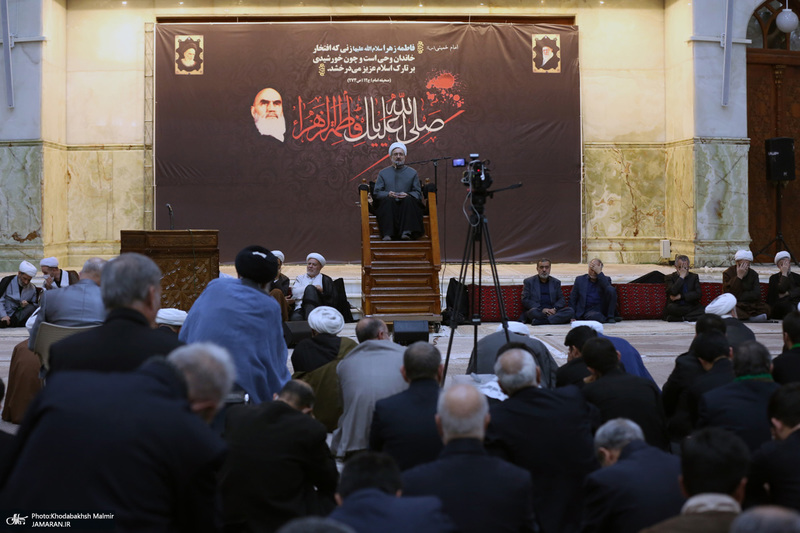 دومین شب مراسم عزاداری حضرت فاطمه‌زهرا (س) در حرم امام خمینی