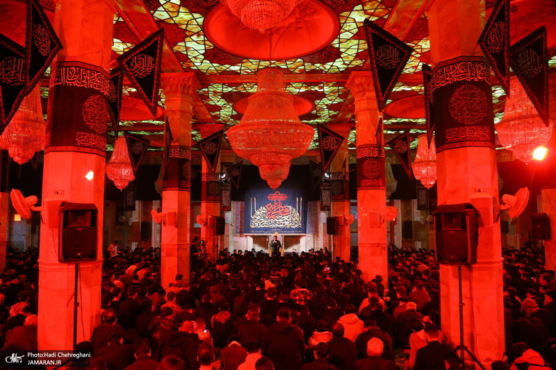مراسم عزاداری شهادت حضرت فاطمه زهرا (س) در مسجد اعظم قم‎