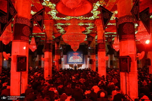 مراسم عزاداری شهادت حضرت فاطمه زهرا (س) در مسجد اعظم قم‎