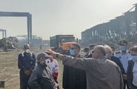 بازدید معاون سیاسی امنیتی دادستان کل کشور از محل انفجار در بندر شهید رجایی (5)