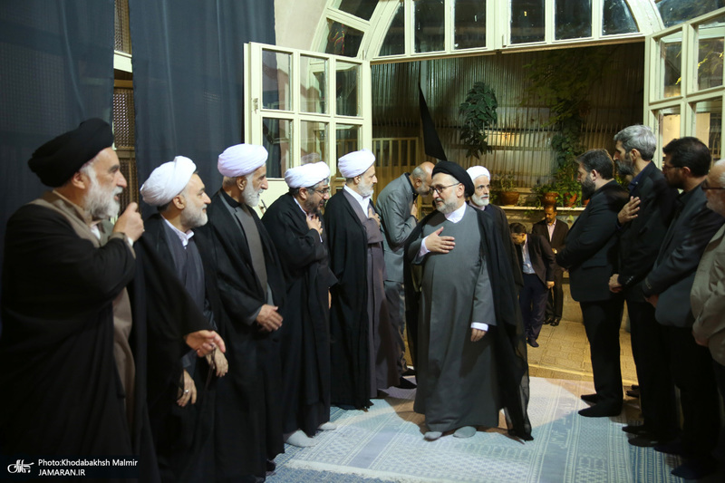 مراسم چهلمین روز مرحوم آیت الله صانعی در حسینیه جماران