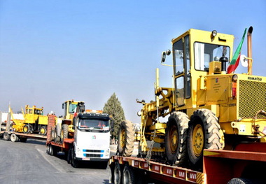 ماشین آلات راهداری آذربایجان غربی به مناطق سیل زده لرستان راهی شد