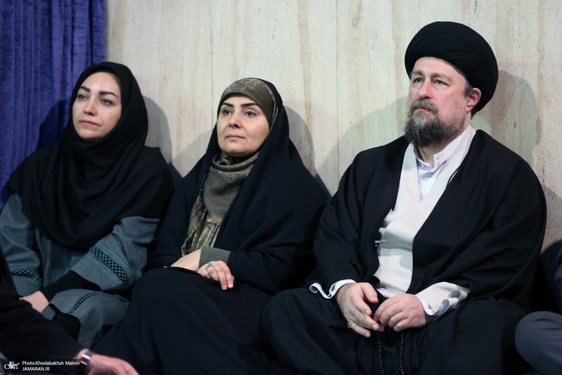 دیدار وزیر و جمعی از کارکنان وزارت راه و شهرسازی با سید حسن خمینی