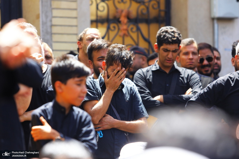 دسته عزاداری شهادت امام عسکری (ع) با حضور آیت‌الله العظمی وحید خراسانی