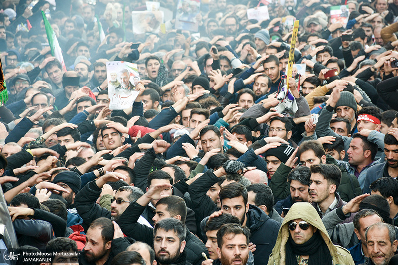  حضور میلیون ها تهرانی در تشییع پیکر مطهر سردار قاسم سلیمانی - 9 