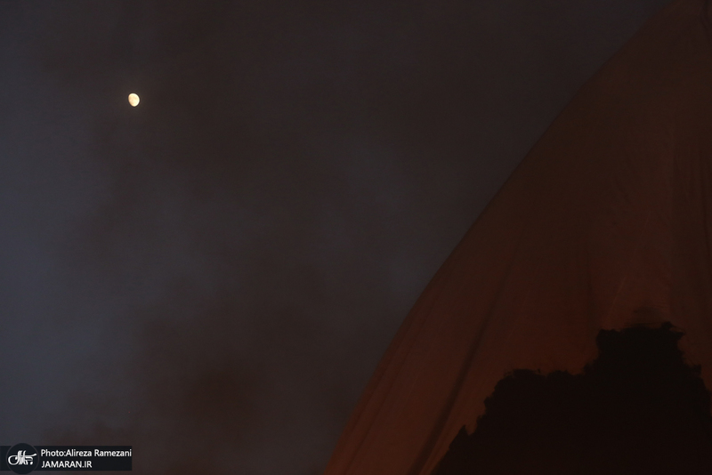 مراسم خیمه سوزان در میدان امام حسین (ع)