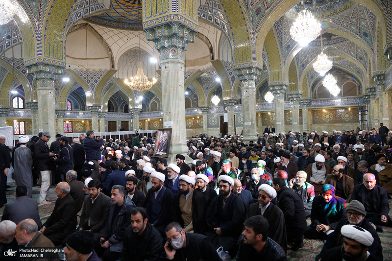 تشییع پیکر آیت الله نمازی در قم