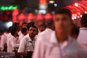 عزاداری قبیله بنی عامر در بین الحرمین در آستانه روز اربعین