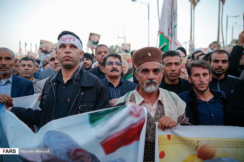 تشییع باشکوه پیکر مطهر شهید حاج قاسم سلیمانی در اهواز