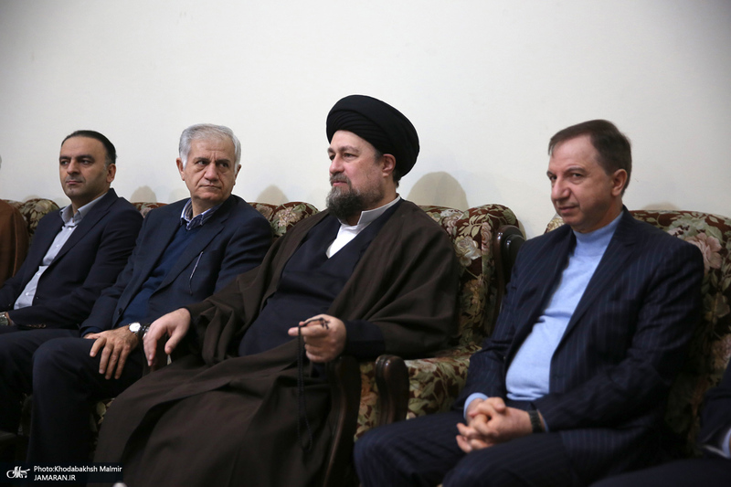 دیدار مدیرعامل و مدیران بانک دی با سید حسن خمینی