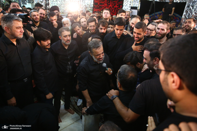 مراسم تشییع پیکر پیر غلام اهل بیت (س) حاج حسین عرب