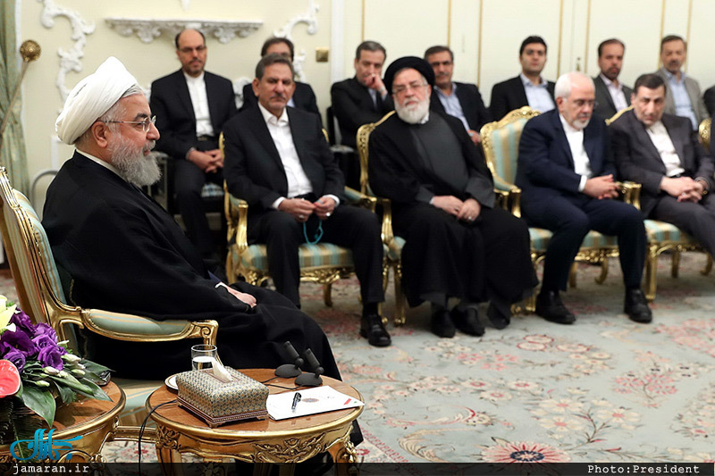 دیدار نوروزی حسن روحانی با جمعی از کارگزاران نظام و مدیران دستگاه ها