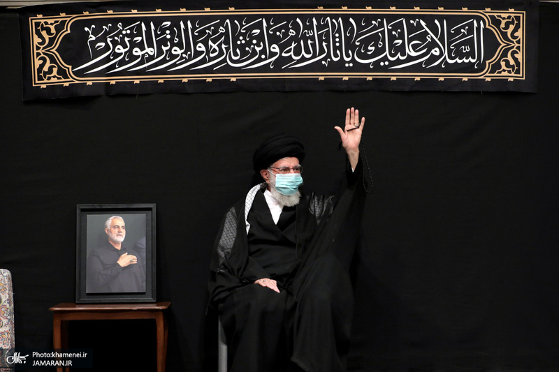 آخرین شب مراسم عزاداری حضرت اباعبدالله الحسین (ع) در حسینیه امام خمینی