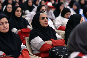تجدید میثاق امدادگران جمعیت هلال احمر با آرمان های حضرت امام خمینی (س)