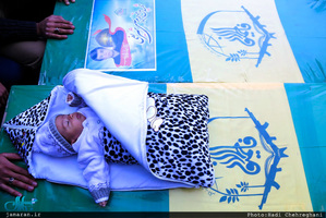 مراسم تشییع پیکر پنج شهید مدافع حرم حضرت زینب (س) در قم