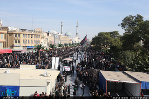  عزاداری شهادت حضرت علی ابن موسی الرضا(ع) در حرم مطهر حضرت معصومه(س)