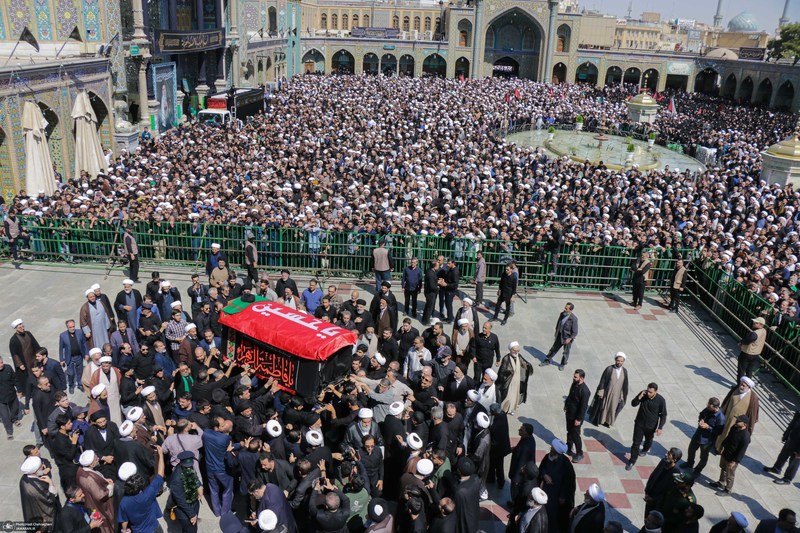 مراسم تشییع آیت الله العظمی شبیری زنجانی -۱