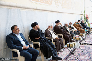 مراسم سالگرد مادر حجت الاسلام و المسلمین ساعدی در حرم امام خمینی‎ (س)