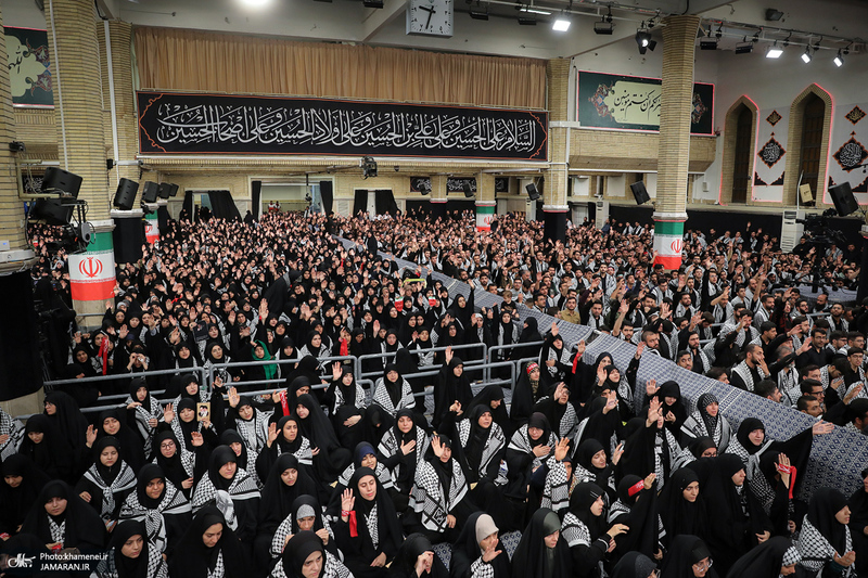 عزاداری هیئت‌های دانشجویی به مناسبت اربعین در حسینیه امام خمینی